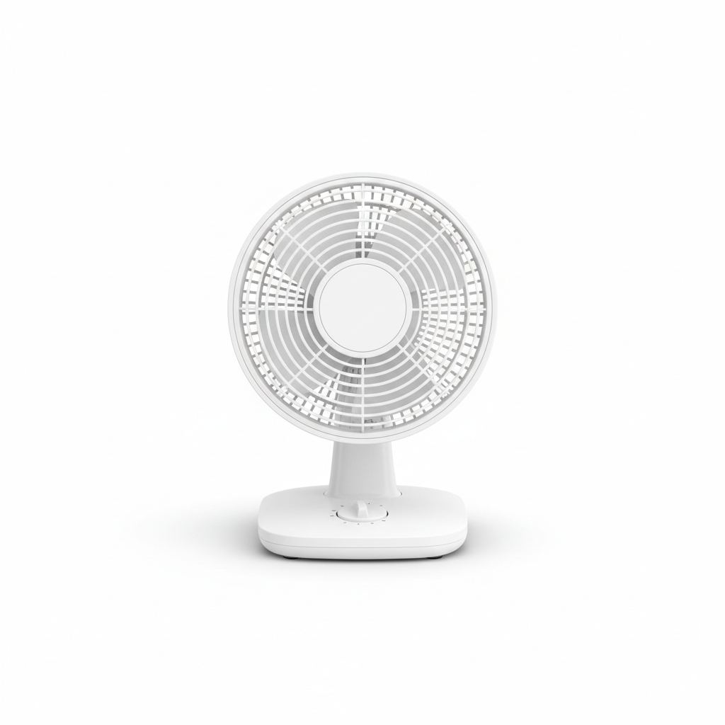 Turbo Desk Fan — White