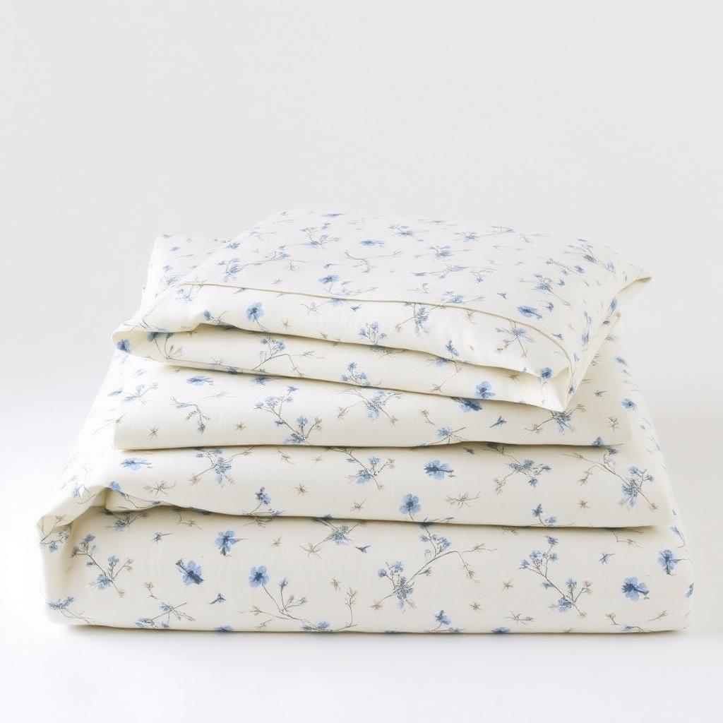 LoveShackFancy Prairie Wildflower Organic Sheet Set — Meadow Blue