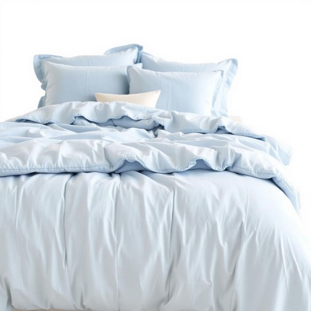 PB Teen Soft Gauze Comforter — Blue